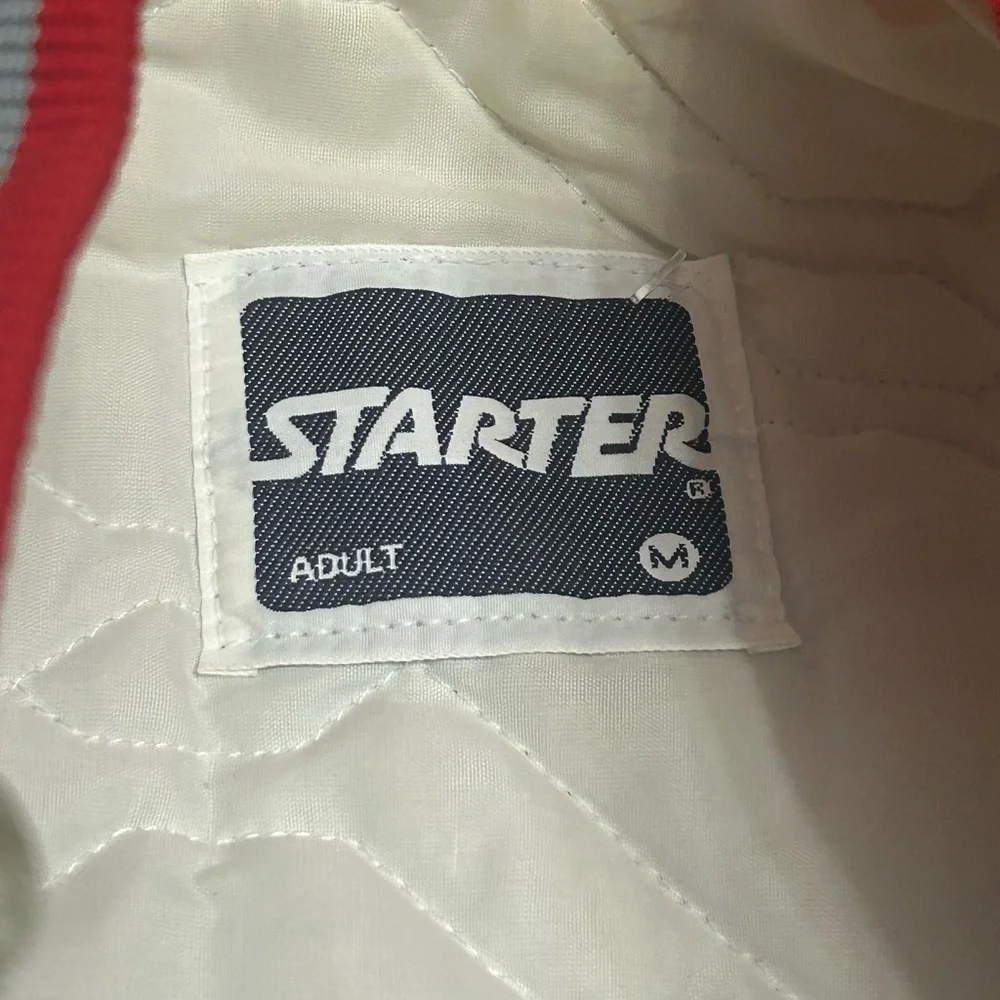 Vintage Ohio State University Satin Starter Jacket Size:M Color:Silver/Red/wht